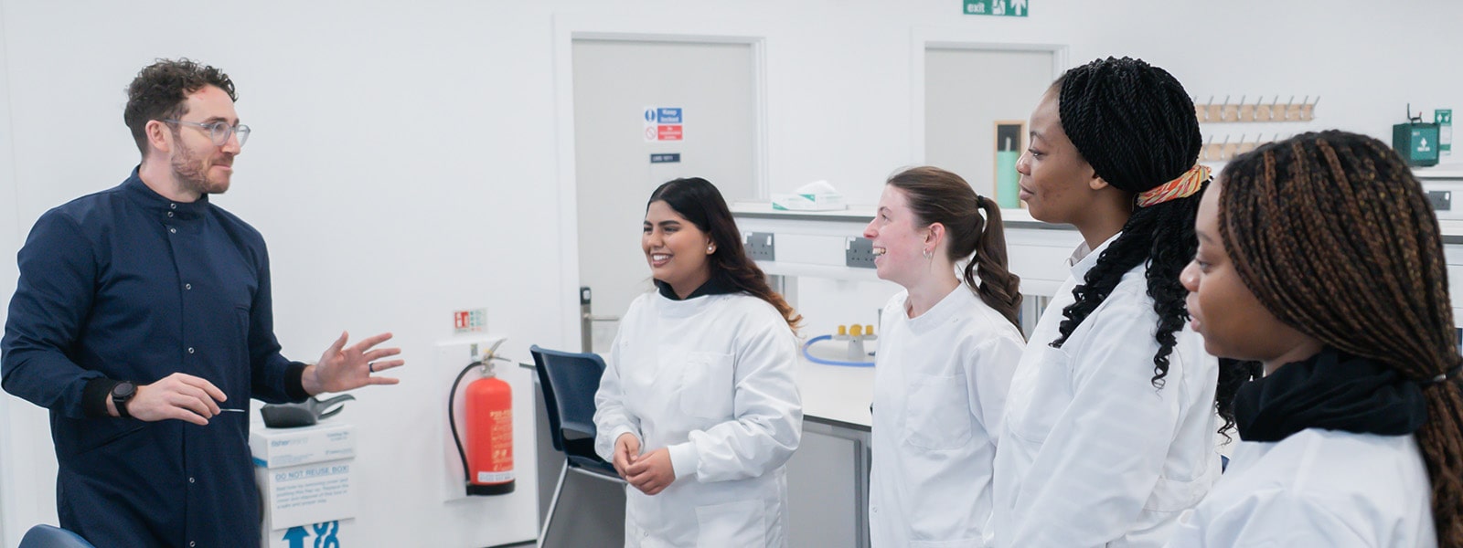Students in medical lab